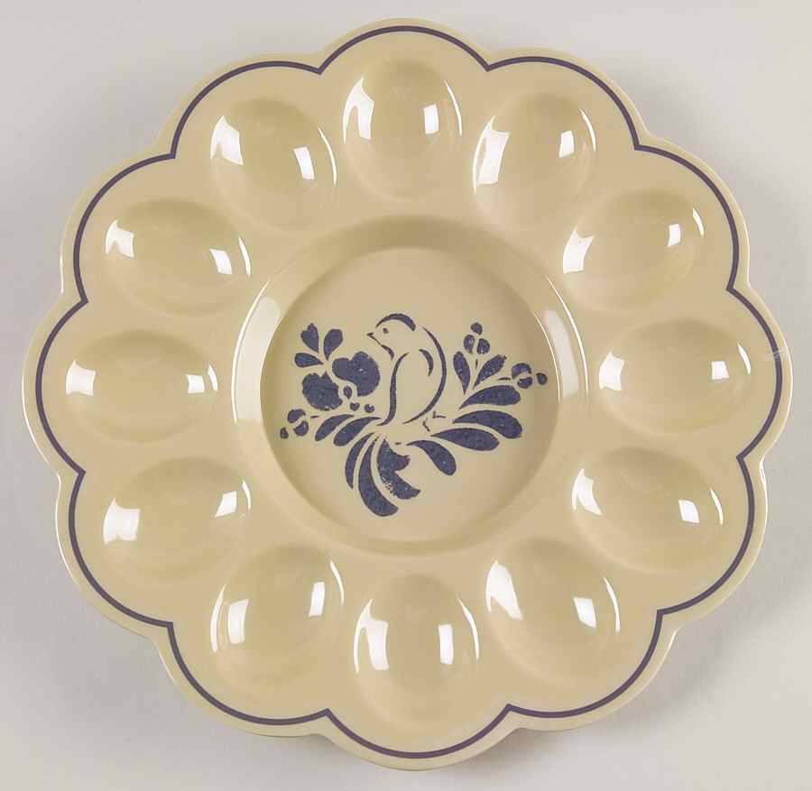 Folk Art Melamine Deviled Egg Plate by Pfaltzgraff-1