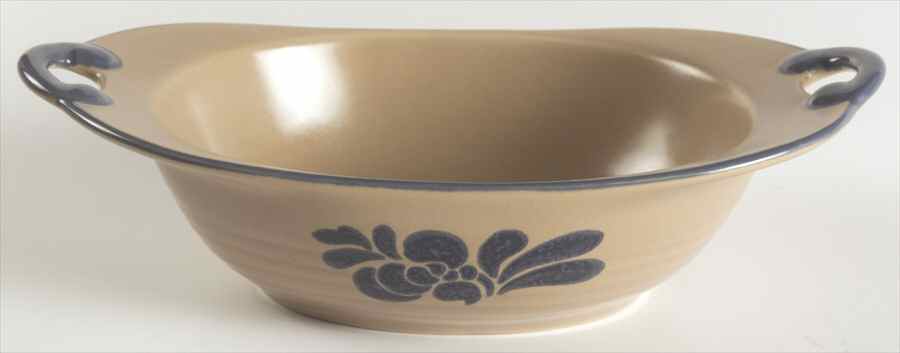 Folk Art 9" Nesting Handled Oval  Serving Bowl by Pfaltzgraff-1