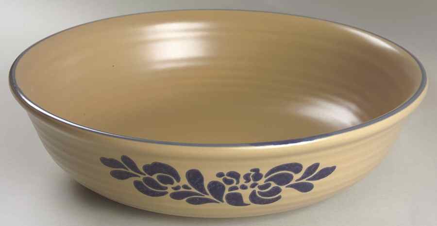 Folk Art 11" Large Salad Serving Bowl by Pfaltzgraff-1