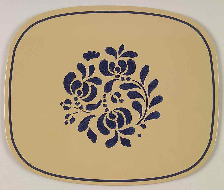 Folk Art 7" Metal Stove Mat by Pfaltzgraff-1