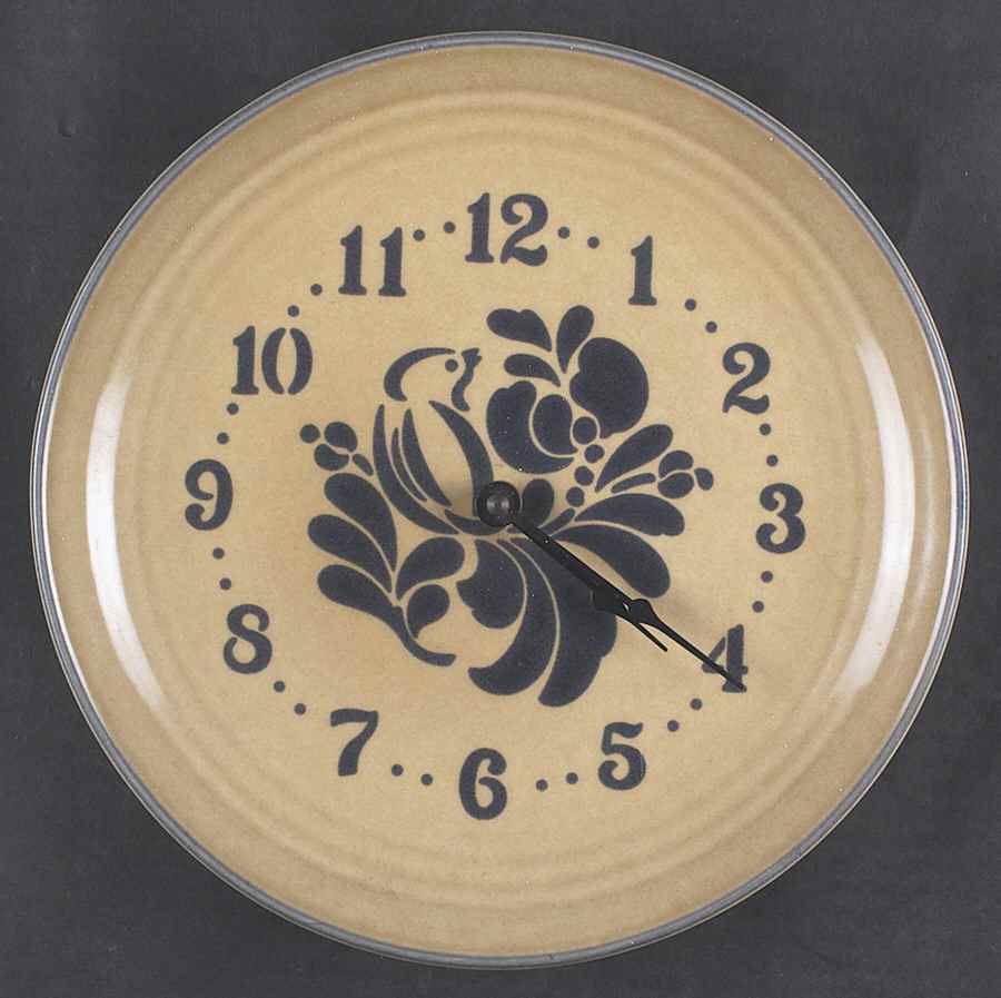 Folk Art Clock Plate by Pfaltzgraff-1