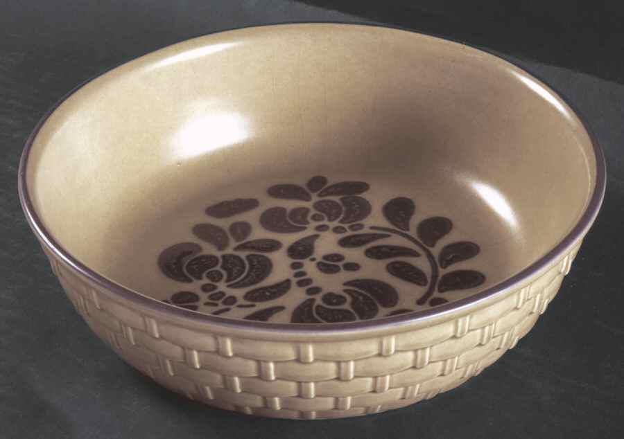 Folk Art Basket Bowl by Pfaltzgraff-1