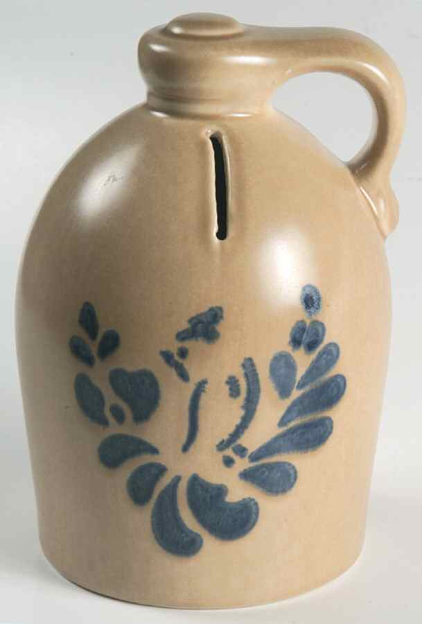 Folk Art Jug Bank by Pfaltzgraff-1