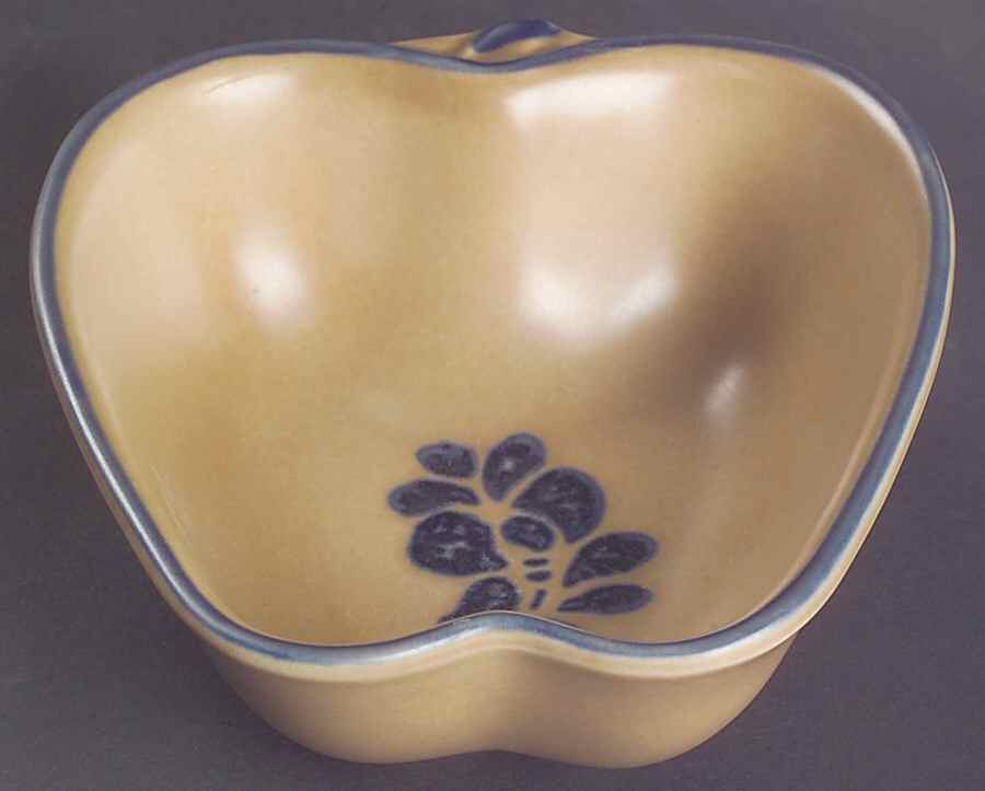Folk Art Small Baked Apple Dish by Pfaltzgraff-1