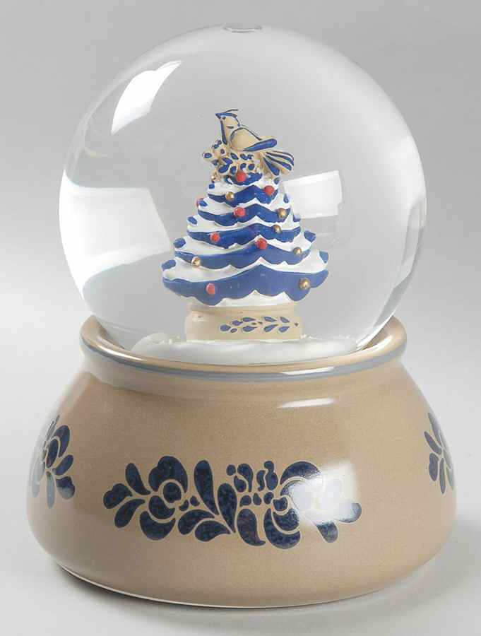 Folk Art Snow Globe by Pfaltzgraff-1