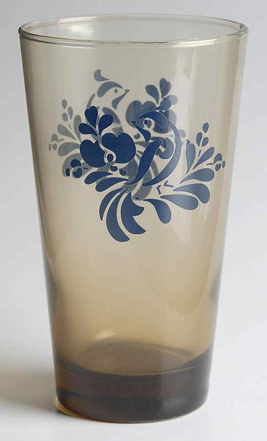 Folk Art Glassware Cooler (New Shape) by Pfaltzgraff-1