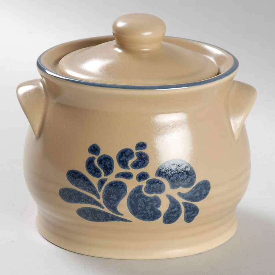 Folk Art Sugar Bowl & Lid by Pfaltzgraff-1