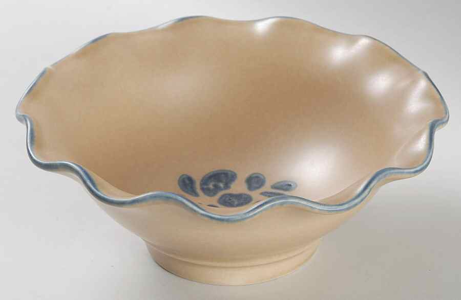 Folk Art Round Fluted Dessert Bowl by Pfaltzgraff-1
