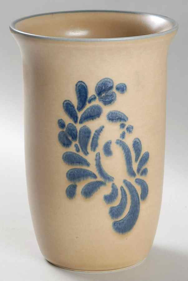 Folk Art 6" Vase by Pfaltzgraff-1