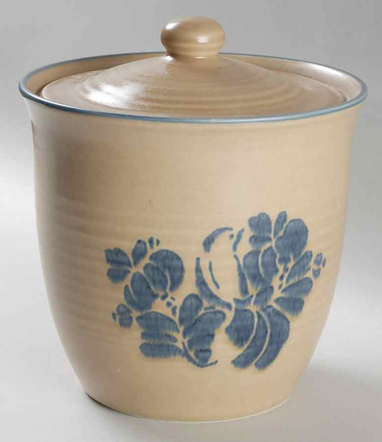 Folk Art Extra Large Canister & Lid by Pfaltzgraff-1