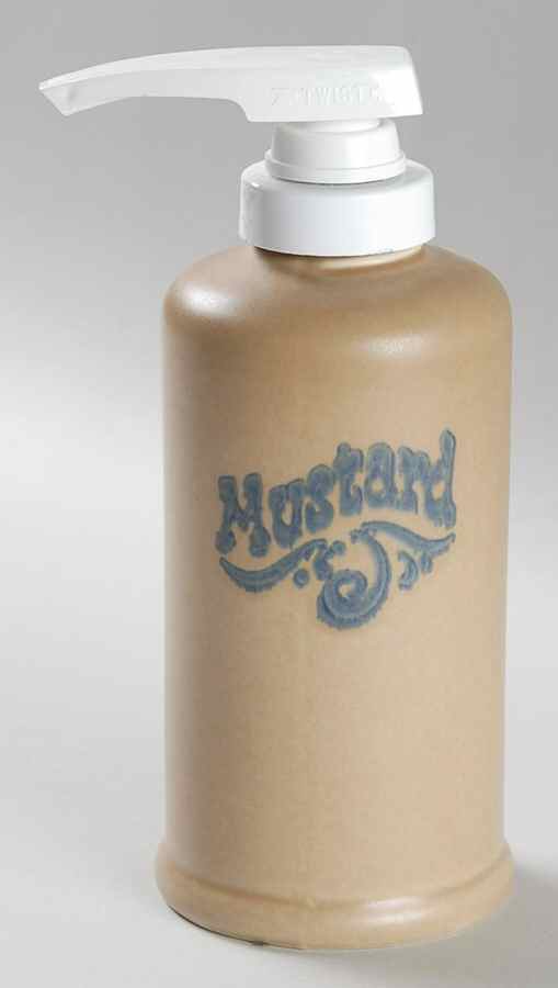 Folk Art Mustard Dispenser by Pfaltzgraff-1