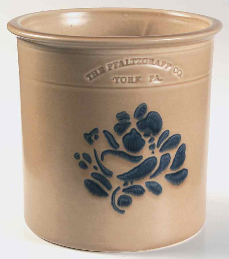 Folk Art Large Gadget Crock by Pfaltzgraff-1
