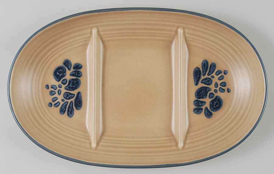 Folk Art 3-Part Relish by Pfaltzgraff-1