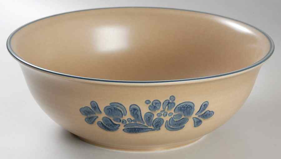 Folk Art 10" Large Salad Serving Bowl by Pfaltzgraff-1