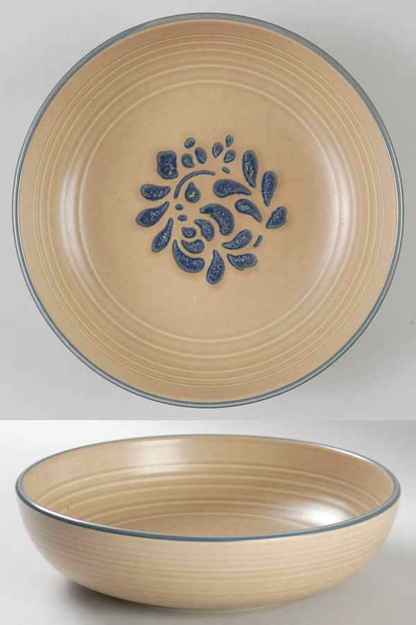 Folk Art 8" Round Vegetable Bowl by Pfaltzgraff-1