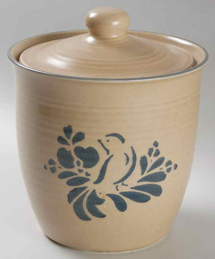 Folk Art Medium Canister & Lid by Pfaltzgraff-1