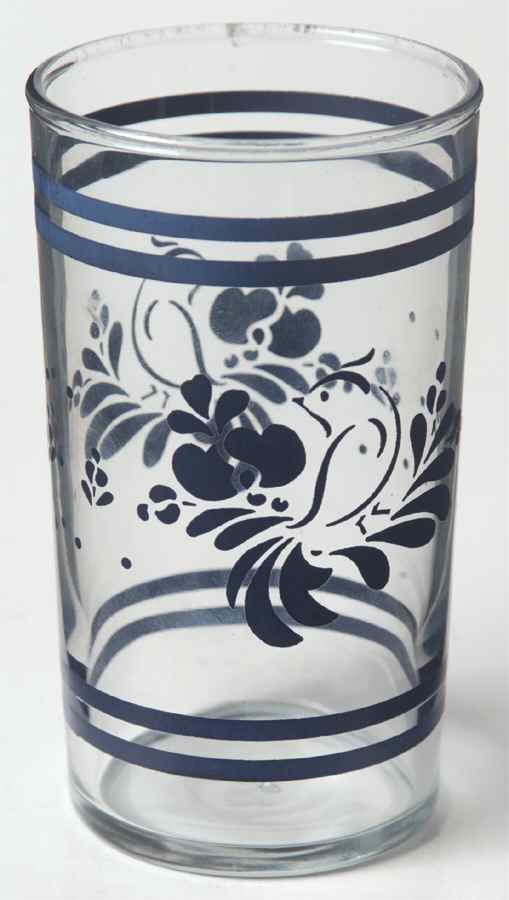 Folk Art 8 Oz Glassware Juice by Pfaltzgraff-1