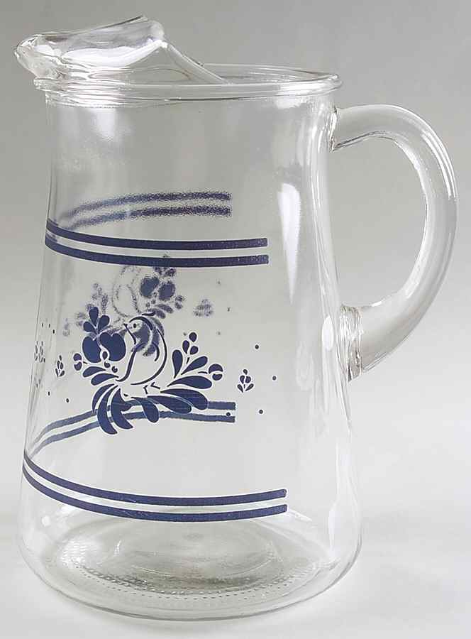 Folk Art 64 Oz Glassware Pitcher by Pfaltzgraff-1