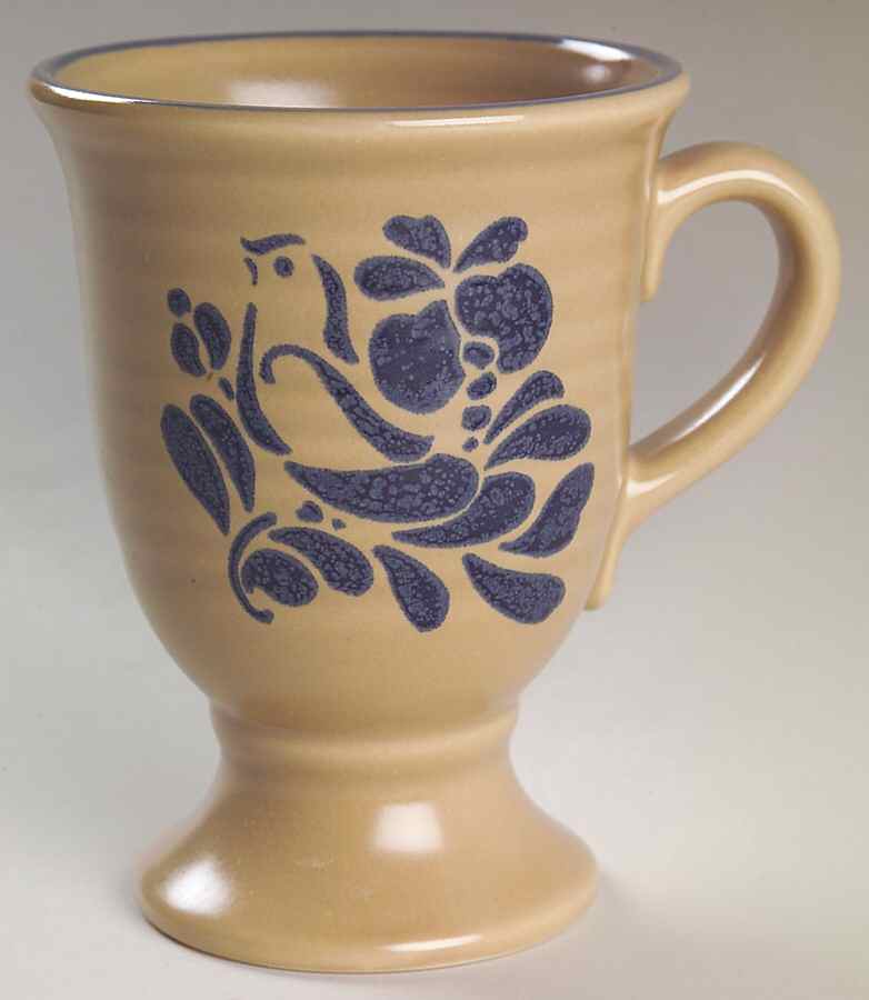 Folk Art Pedestal Mug by Pfaltzgraff-1