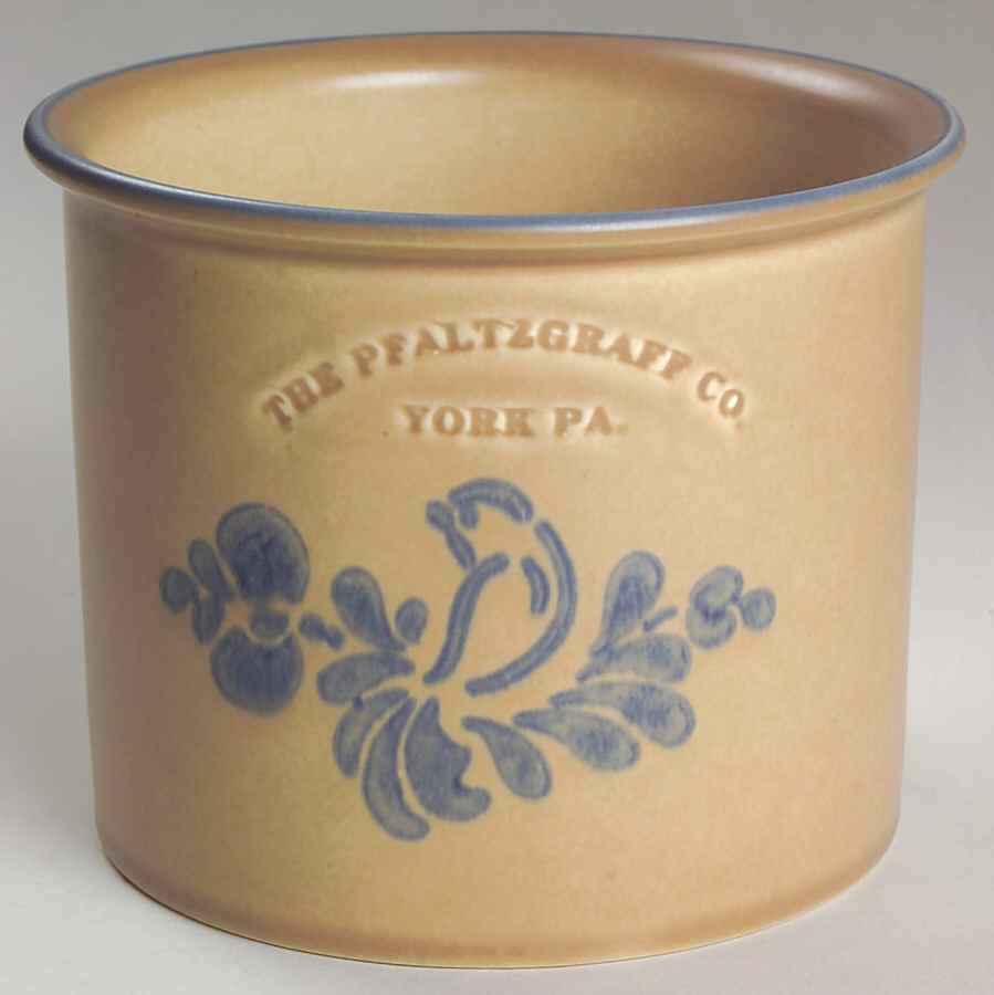 Folk Art Gadget Crock by Pfaltzgraff-1