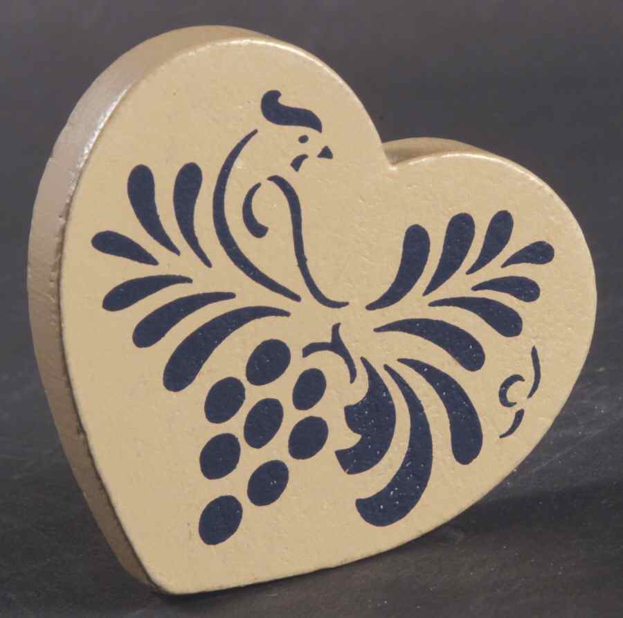 Folk Art Wood Bird Magnet by Pfaltzgraff-1