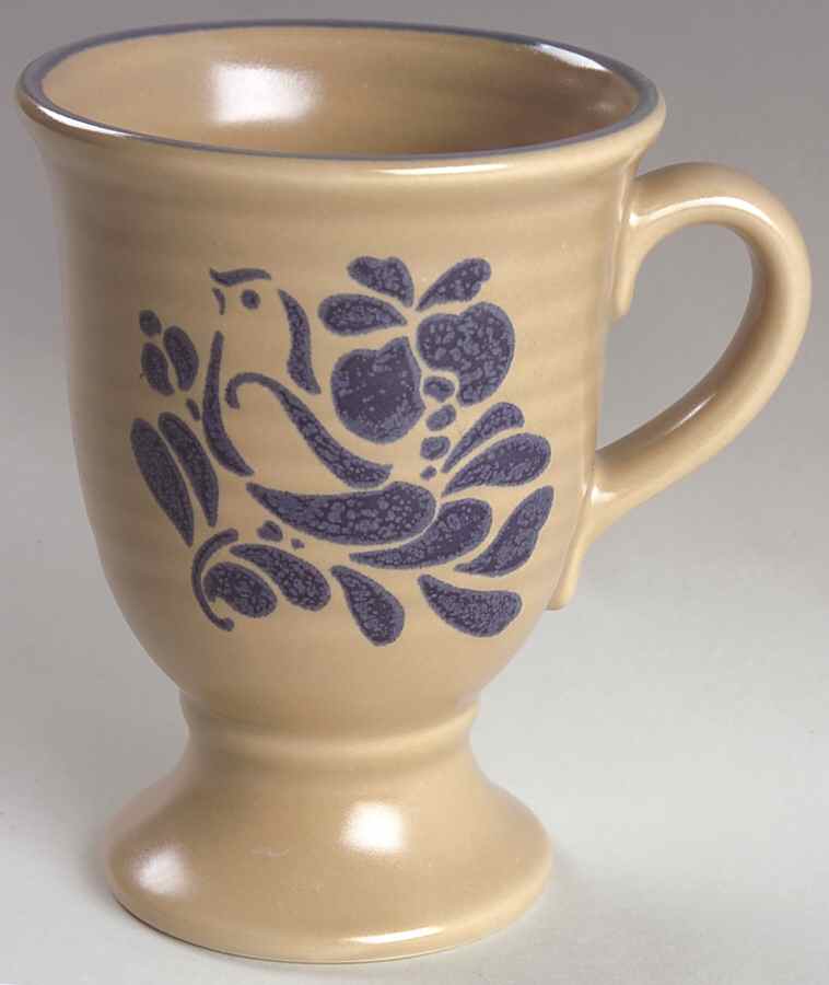 Folk Art Pedestal Mug by Pfaltzgraff-1