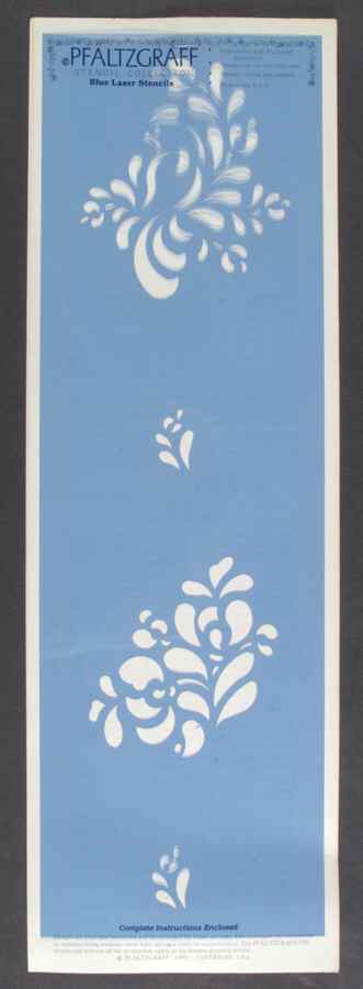 Folk Art Wallpaper Stencil by Pfaltzgraff-1
