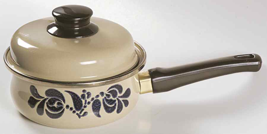 Folk Art 1.0 Quart Metal Covered Saucepan by Pfaltzgraff-1