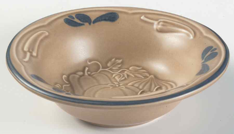 Folk Art Embossed Salsa Bowl by Pfaltzgraff-1