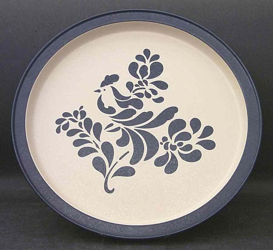Folk Art Metal Serving Tray by Pfaltzgraff-1