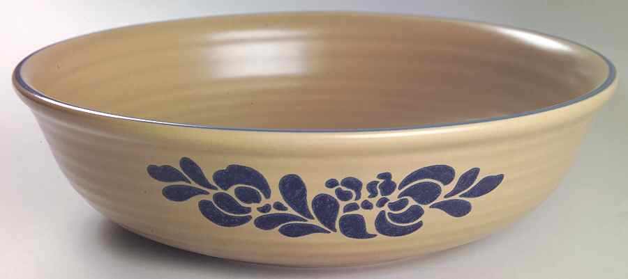 Folk Art 11" Large Salad Serving Bowl by Pfaltzgraff-1