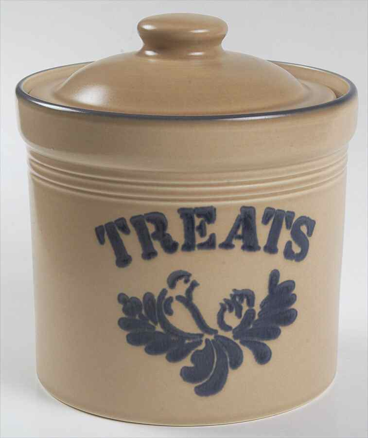 Folk Art Treat Jar & Lid by Pfaltzgraff-1