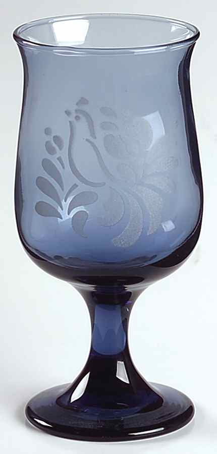 Folk Art 8 Oz Glassware Wine by Pfaltzgraff-1