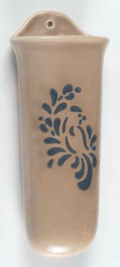 Folk Art 8" Wall Pocket Vase by Pfaltzgraff-1