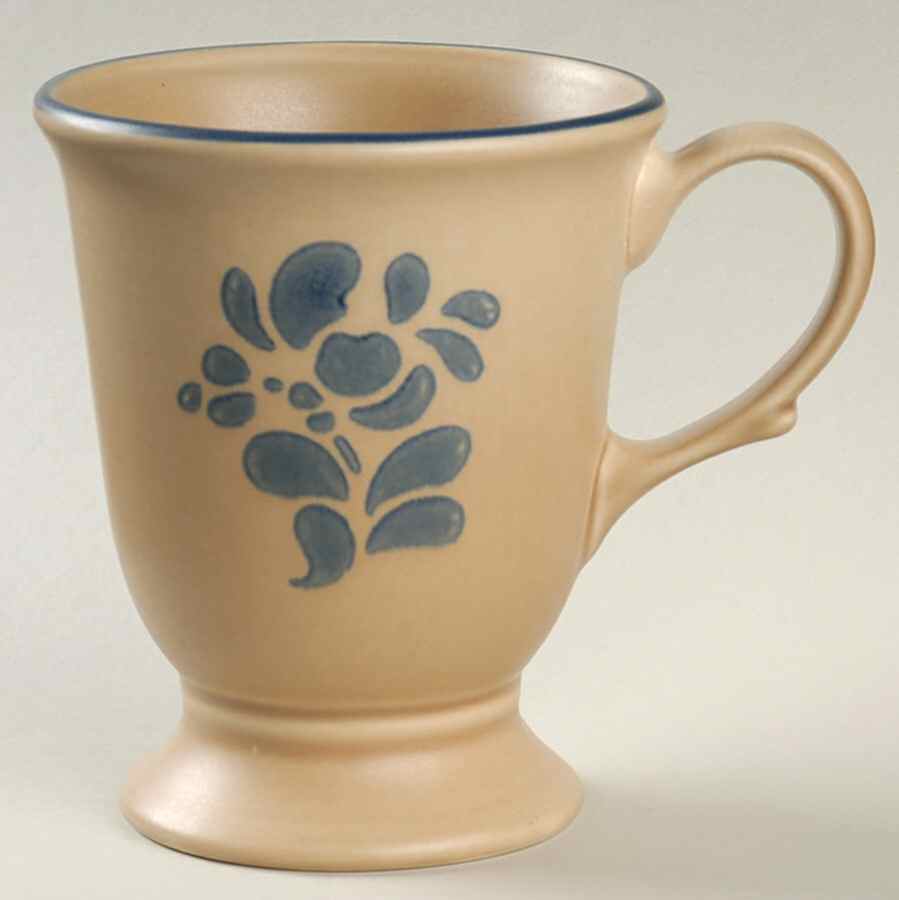 Folk Art Extra Large 16 Oz Pedestal Mug by Pfaltzgraff-1