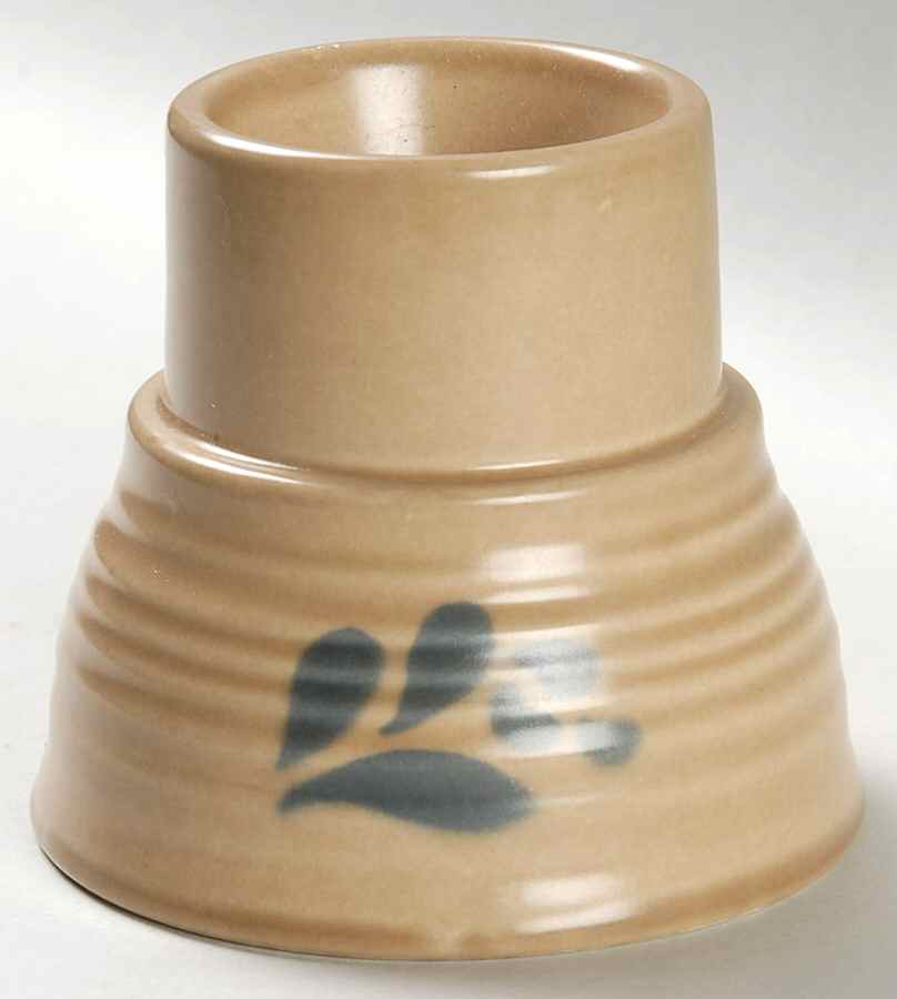 Folk Art Hurricane Lamp No Globe by Pfaltzgraff-1