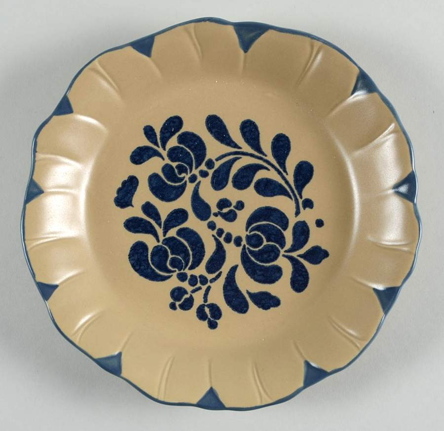 Folk Art 8" Flower Shape Plate by Pfaltzgraff-1