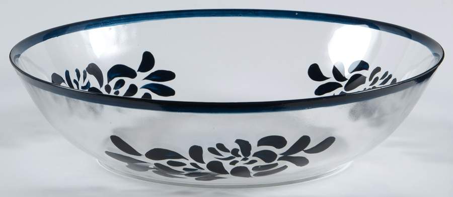 Folk Art Glassware Individual Salad Bowl by Pfaltzgraff-1