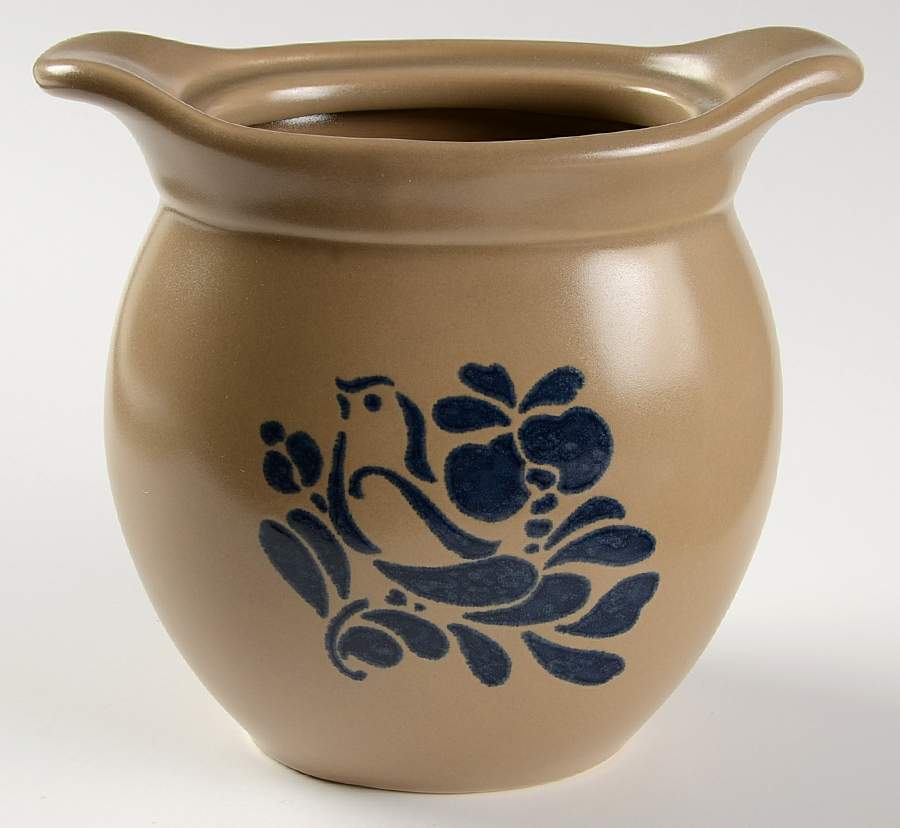 Folk Art Crock-Brown Sugar-No Lid by Pfaltzgraff-1