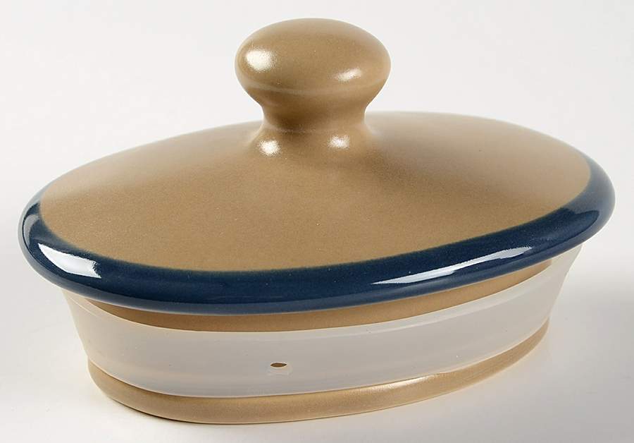 Folk Art Crock-Brown Sugar-Lid by Pfaltzgraff-1
