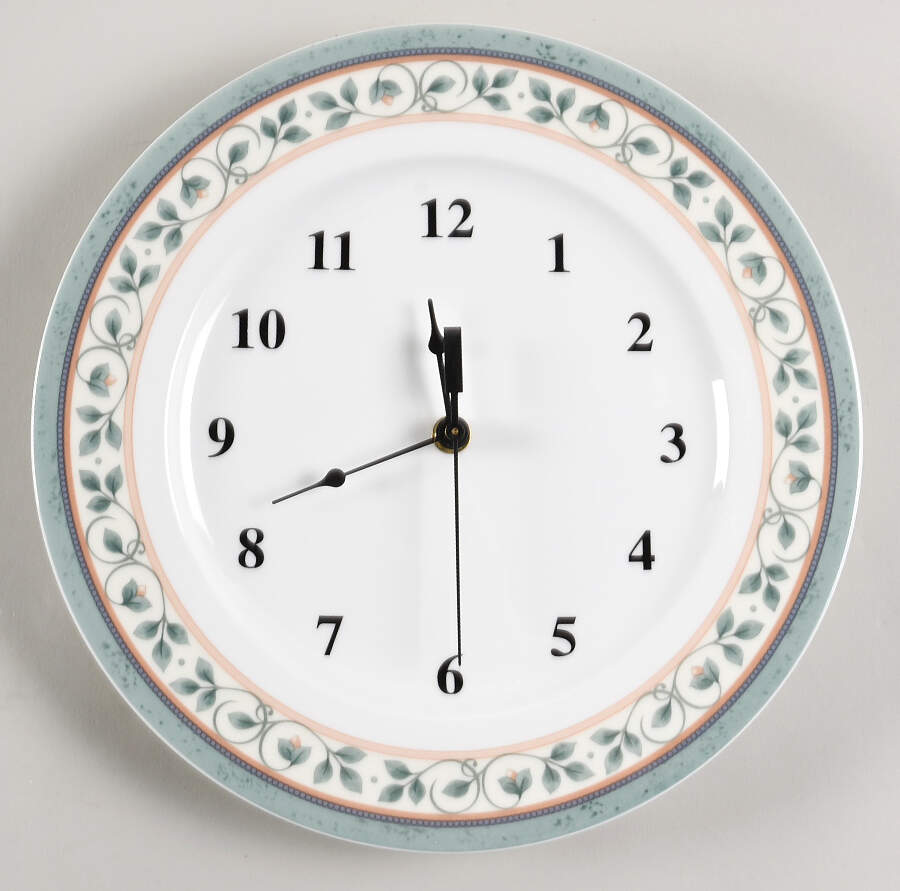 French Quarter (Bone China) 1-2" depth  Clock Plate HC by Pfaltzgraff-1