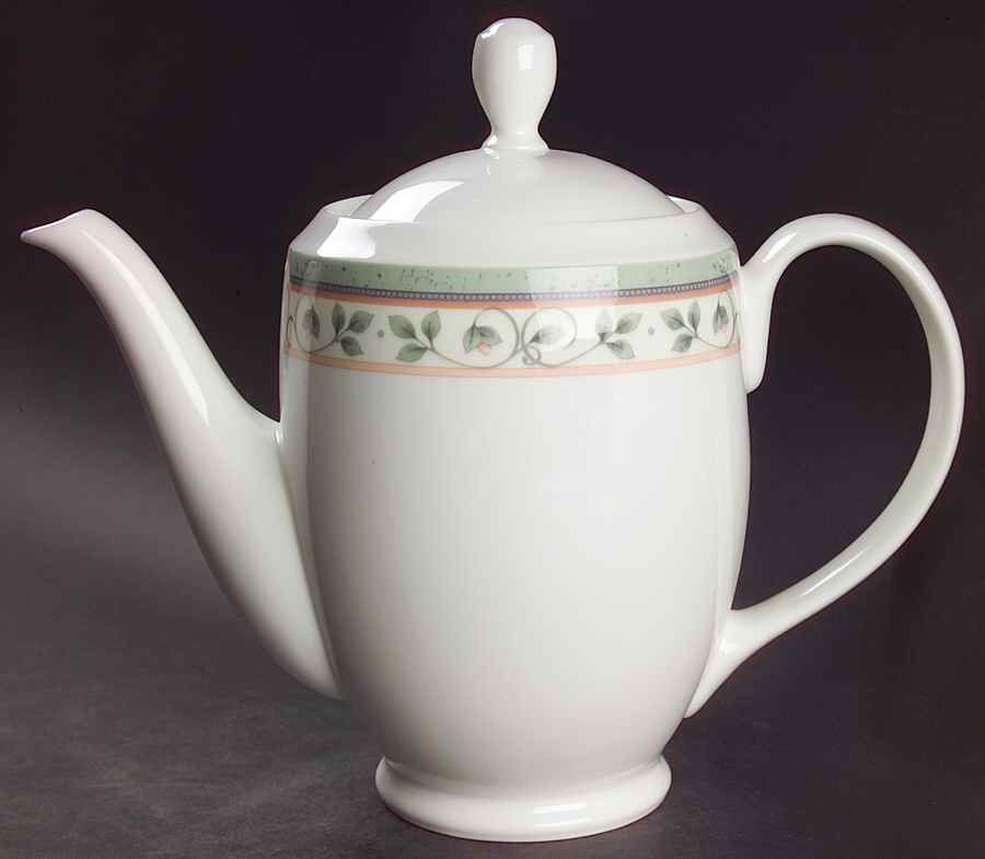 French Quarter (Bone China) Coffee Pot & Lid by Pfaltzgraff-1