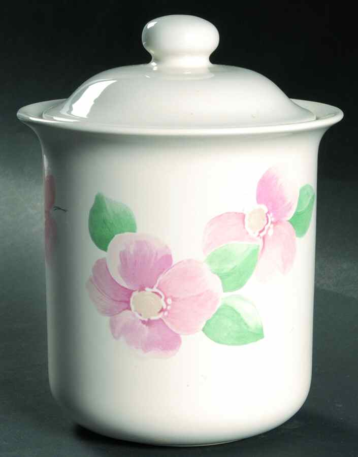Garland Blush Small Canister & Lid by Pfaltzgraff-1