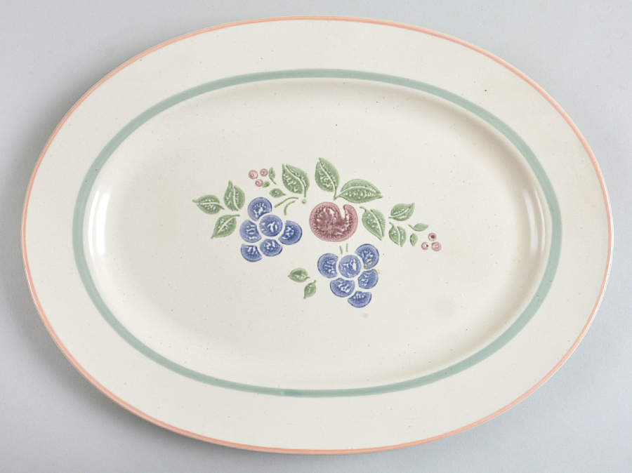 Garden Grove 14" Oval Serving Platter by Pfaltzgraff-1