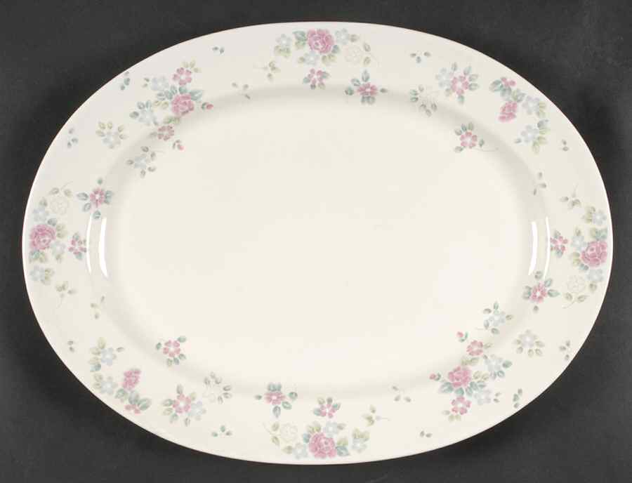 Garden Party (Spectrum Line) 14" Oval Serving Platter by Pfaltzgraff-1