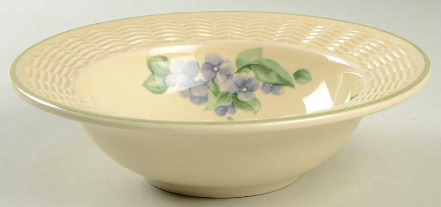 Garden Party (Garden Impressions) 8" Wicker Bowl by Pfaltzgraff-1