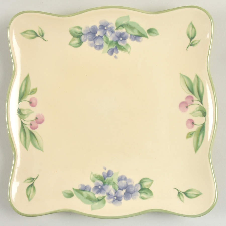 Garden Party (Garden Impressions) 8" Square Buffet Plate by Pfaltzgraff-1
