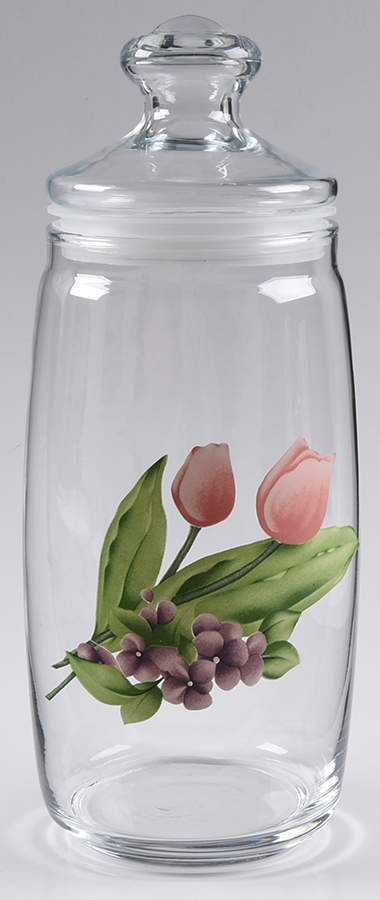 Garden Party (Garden Impressions) Large Glassware Storage Jar & Lid by Pfaltzgraff-1