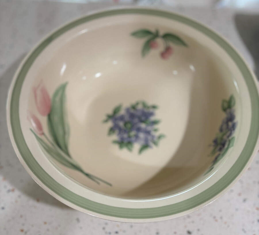 Garden Party (Garden Impressions) 13" Large Salad Serving Bowl by Pfaltzgraff-1