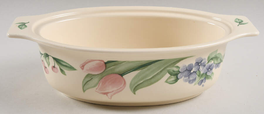 Garden Party (Garden Impressions) 1 Quart Oval Casserole No Lid by Pfaltzgraff-1